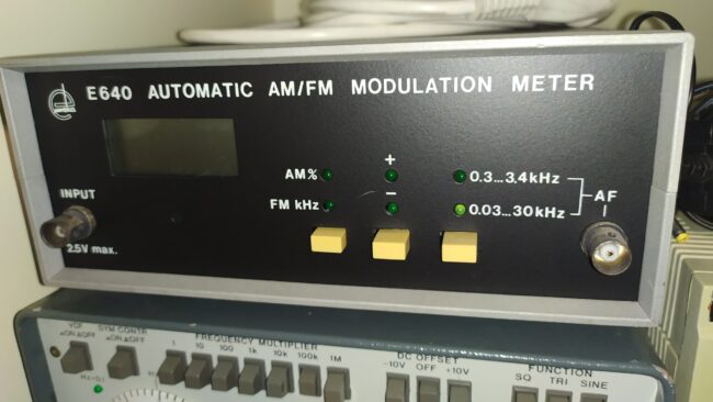 Automatyczny miernik modulacji Eureka E640 Automatyczny miernik modulacji Eureka E640